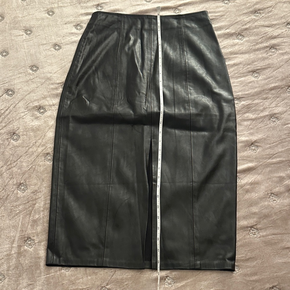 DO+BE Black Pleather Pencil Skirt